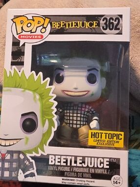 Funko Pop! Beetlejuice Vinyl Figure Green Black White # 362